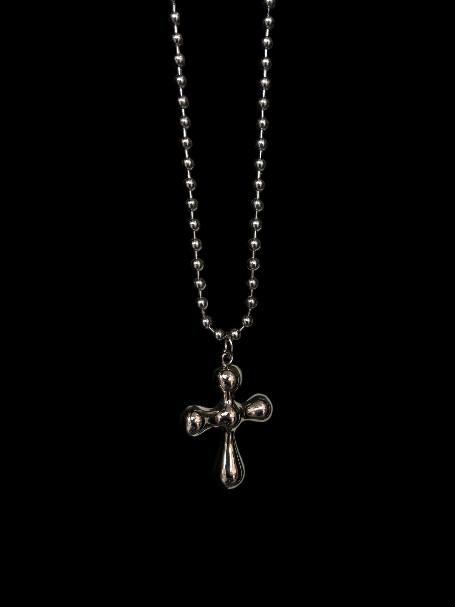 Bubble Cross Necklace